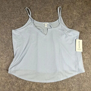 Athleta Wind Down Sleep Cami Top Womens 3X Light Blue Waffle Knit Loungwear Tank